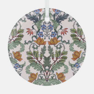 Ornement En Verre Ethnique traditionnelle : Floral Vintage décoratif