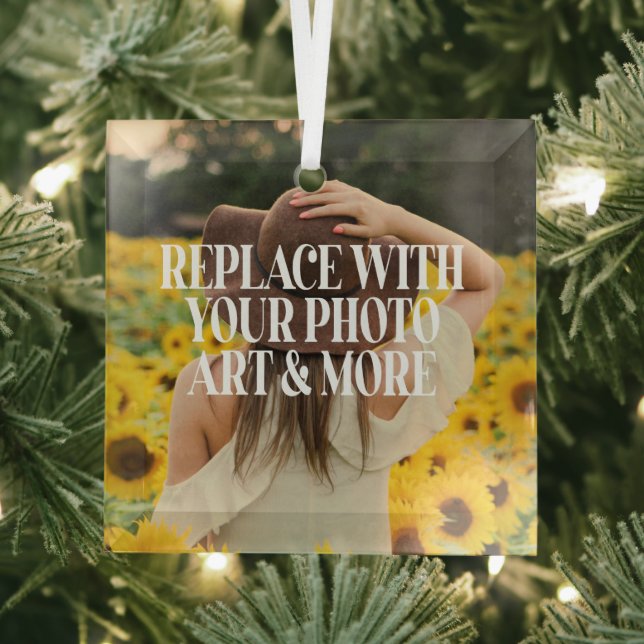 Ornement En Verre Faites votre propre personnalisation personnalisée (Insitu)