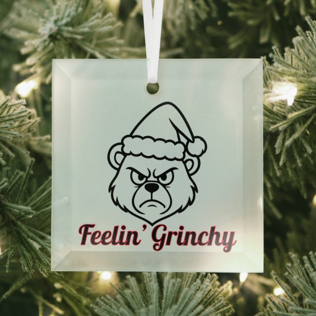 Ornement En Verre Feelin Grinchy (Insitu)