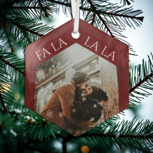 Ornement En Verre Festive Couple Noël