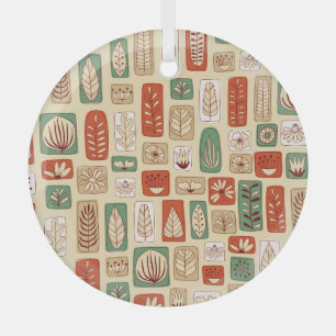 Ornement En Verre Feuilles Abstraits scandinaves : Conception de car