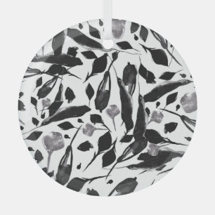 Ornement En Verre Feuilles vintages D'Automne, Arrière - plan sans j