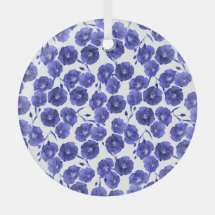 Ornement En Verre Fleurs de champ aquarelle : Papier peint botanique