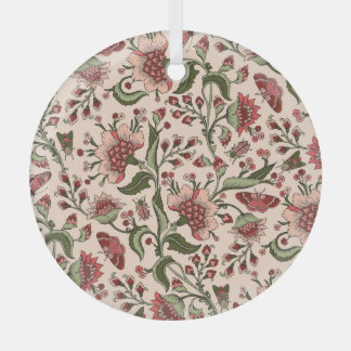 Ornement En Verre Fleurs d'Imaginaire Paisley main tiré