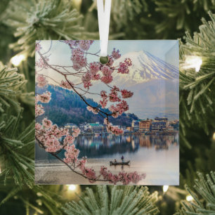 Ornement En Verre Fleurs Spring Cherry Blossoms Japon