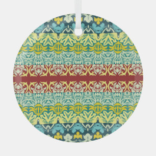 Ornement En Verre Floral Ornamental : Conception Vintage et transpar