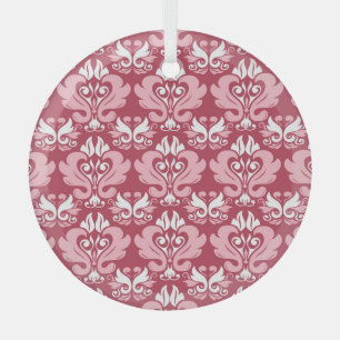 Ornement En Verre Flore rouge : Beige pâle sans joint