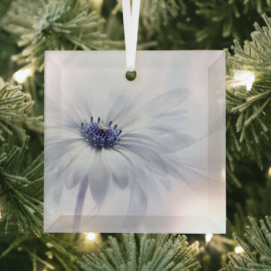 Ornement En Verre Flowers (homonymie) Pale Purple Flower