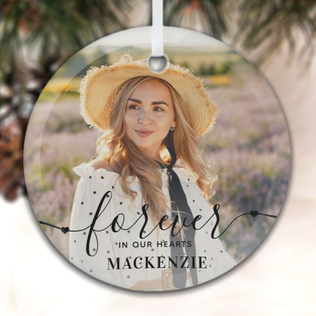 Ornement En Verre Forever in our Hearts - Sympathy Keepsaké (Créateur téléchargé)