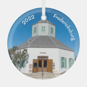 Ornement En Verre Fredericksburg Museum, Texas Ornament