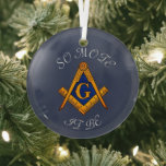 Ornement En Verre Freemason Carré et Compass Charité Masonic<br><div class="desc">Que ce soit,  franc-maçon,  carré et boussole,  charité,  ornement du symbole maçonnique.</div>