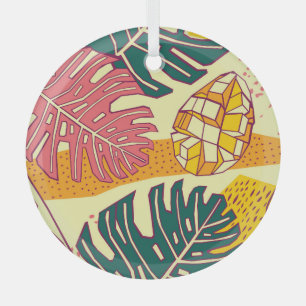 Ornement En Verre Fruits tropicaux : Conception Motif dynamique