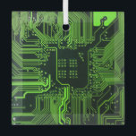 Ornement En Verre Geek de la carte de circuit électronique Nerd PCB<br><div class="desc">PCB Circuit Board cadeaux pour les geeks ou cadeaux pour les nerds. En voici un pour l'Ordinateur Nerd ou Geek en chacun de nous. Geek Sortez votre Nerd avec cette carte circuit électronique PCB. Il s'agit d'une image de fond d'une carte de circuit imprimé ou d'une carte de circuit électronique....</div>
