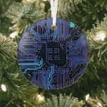 Ornement En Verre Geek Sortie carte de circuit électronique Nerd PCB<br><div class="desc">PCB Circuit Board cadeaux pour les geeks ou cadeaux pour les nerds. En voici un pour l'Ordinateur Nerd ou Geek en chacun de nous. Geek Sortez votre Nerd avec cette carte circuit électronique PCB. Il s'agit d'une image de fond d'une carte de circuit imprimé ou d'une carte de circuit électronique....</div>