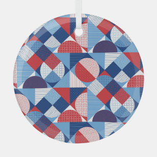 Ornement En Verre Géométrie marine : motif sans soudure d'été.