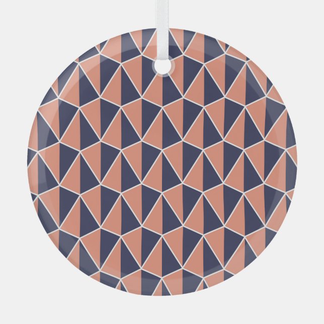 Ornement En Verre Géométrique Abstraite : Art Déco sans couture (Recto)