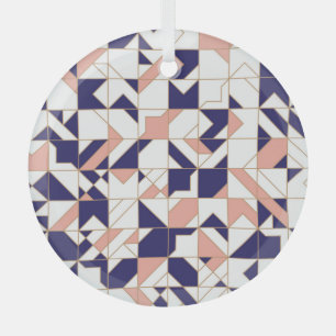 Ornement En Verre Géométrique complexe, vintage moderne, application