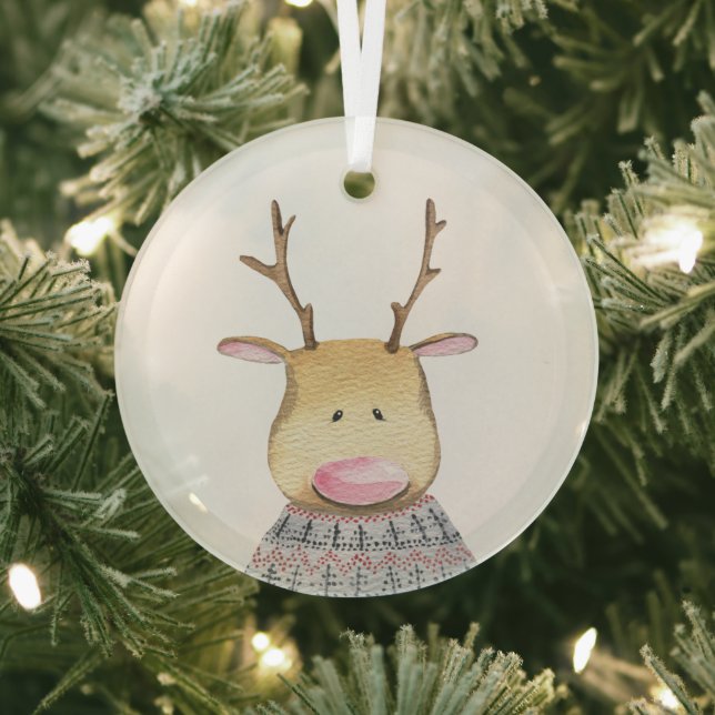Ornement En Verre Glass Ornament - Deer (Insitu)
