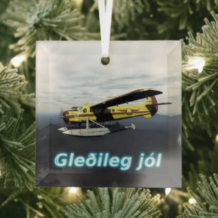 Ornement En Verre Gleðileg jól - de Havilland DH3-C Otter