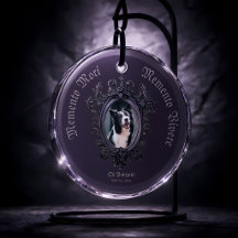 Gothic Memento Mori Vivere Dog Photo Memorial