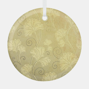 Ornement En Verre Grunge vintage motif de fleurs.