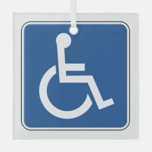 Ornement En Verre Handicapé