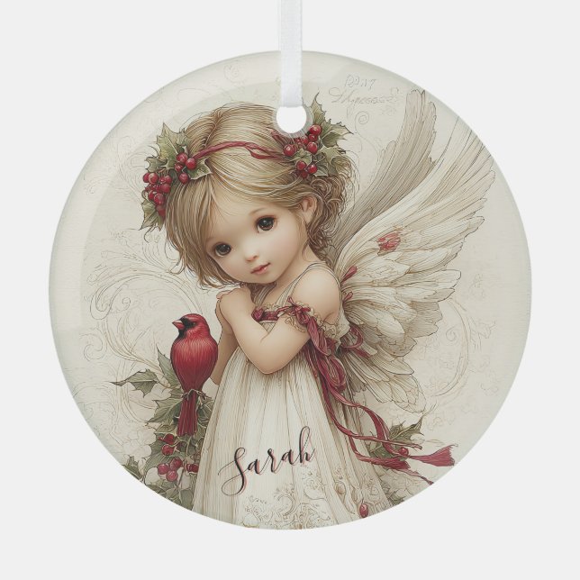 Ornement En Verre Heaven’s Touch Among the Berries (Recto)