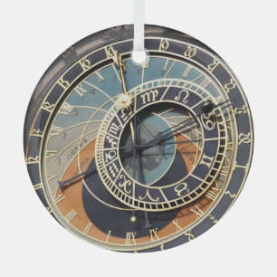 Ornement En Verre Horloge Astronomique à Prague