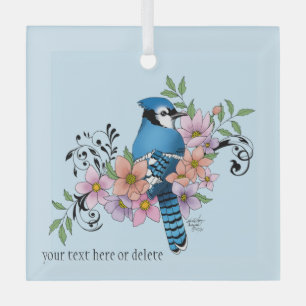 Ornement En Verre Illustration de fleurs de printemps de la nature d
