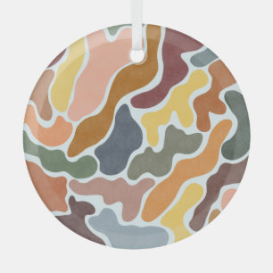 Ornement En Verre Illustration des tons terre abstraits modernes.