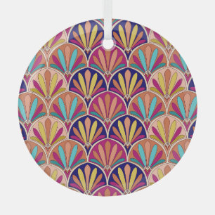 Ornement En Verre Illustration du textile traditionnel indien