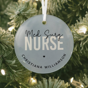 Ornement En Verre Infirmière de surg sur mesure Infirmière Médical