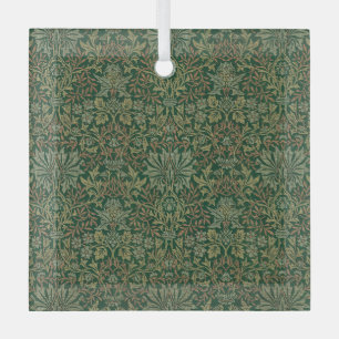 Ornement En Verre Jardin de William Morris - Verts