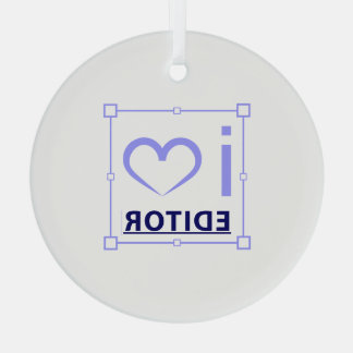 Ornement En Verre Je suis rédacteur