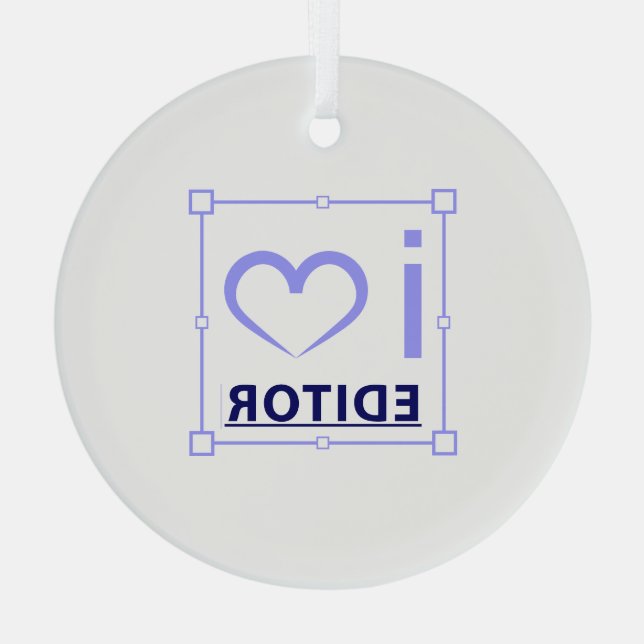 Ornement En Verre Je suis rédacteur (Verso)