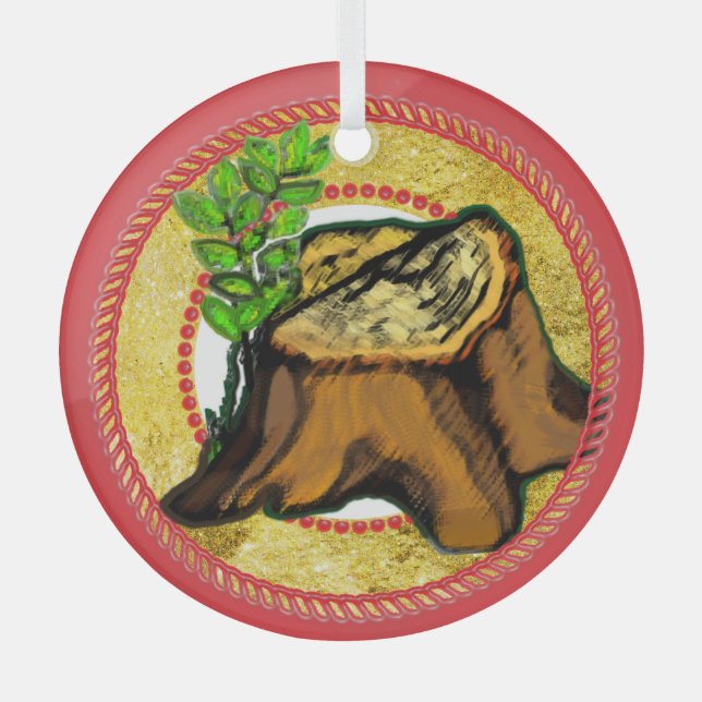 Ornement En Verre Jesse Tree 'Racine de Jesse' 2 (Recto)