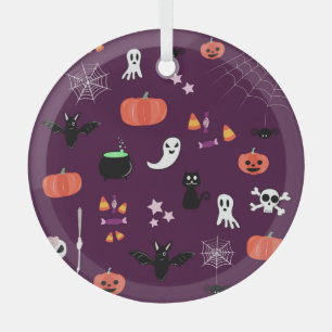 Ornement En Verre Jolie Halloween Art Creepy