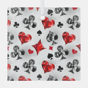 Ornement En Verre Joueur de poker Joueur de cartes de jouer costumes
