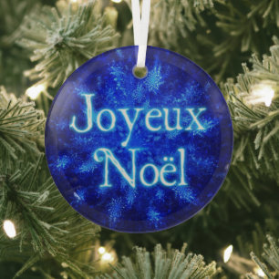 Ornement En Verre Joyeux Noё l - Snowburst