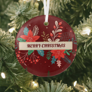 Ornement En Verre Joyeux Noël