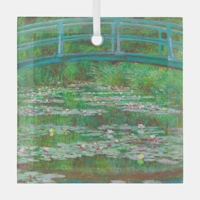 Ornement En Verre La Claude Monet de la passerelle japonaise (Recto)