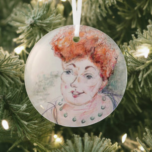 Ornement En Verre La Dame et le collier