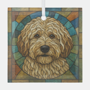Ornement En Verre Lagotto Romagnolo Chien "Verre Tiré"