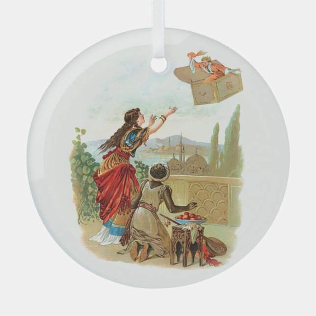 Ornement En Verre Le Coffre Volant  (Recto)