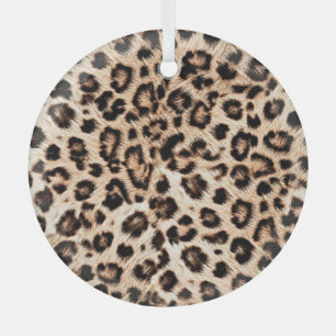 Ornement En Verre Leopard Design Motif : Wild Elegance.
