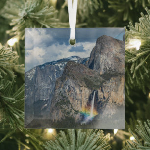 Ornement En Verre Les cascades Bride Veil Falls Yosemite Californi