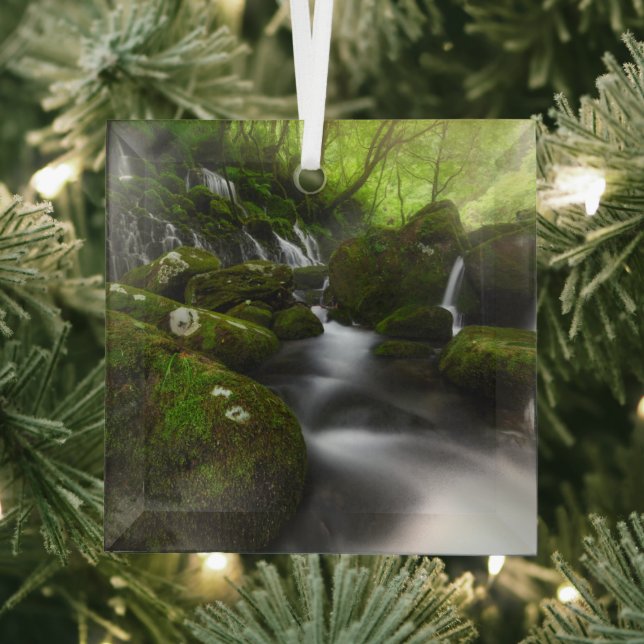Ornement En Verre Les cascades | Cascades de Satoyama Kisakata (Insitu)