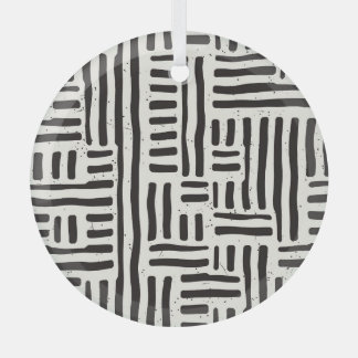 Ornement En Verre Lignes dessinées à la main, texture grossière et t