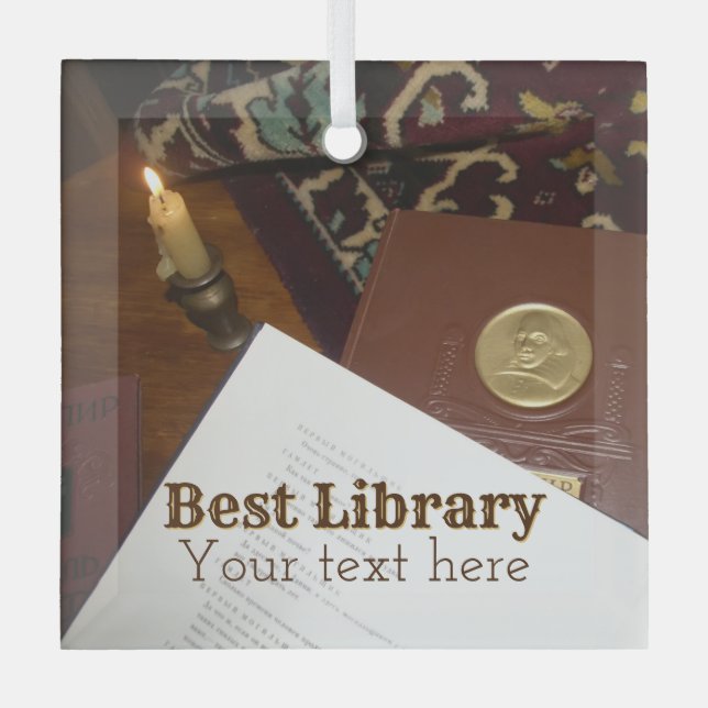 Ornement En Verre Livres du dernier siècle (Recto)