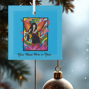 Ornement En Verre Lotus Fairy Chinese Water Dragon